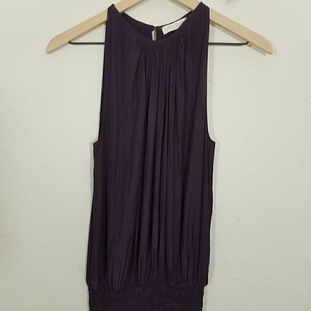 Ramy Brook Paris Sleeveless Mini Dress Dark Purple Size S - Picture 2 of 8